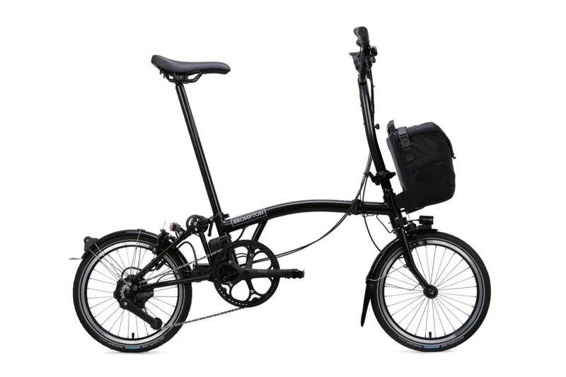 Brompton C Line 4 Speed High Bar 2026 Electric Folding Bike - Matt Black