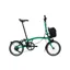 Brompton C Line 4 Speed High Bar 2026 Electric Folding Bike - Palm Green