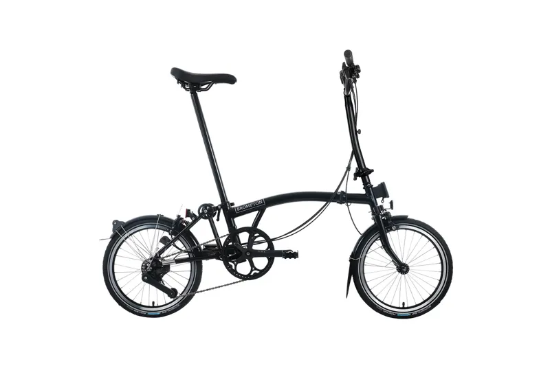 Brompton C Line 4 Speed High Bar + Rack 2026 Folding Bike - Matt Black