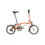 Brompton H6L High Bar C Line Explore 2025 Folding Bike - Sunset Orange