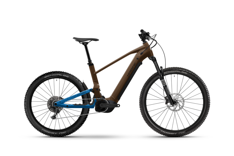 Haibike Alltrail 6 27.5/29er 2026 Electric Mountain Bike - Leather/Blue