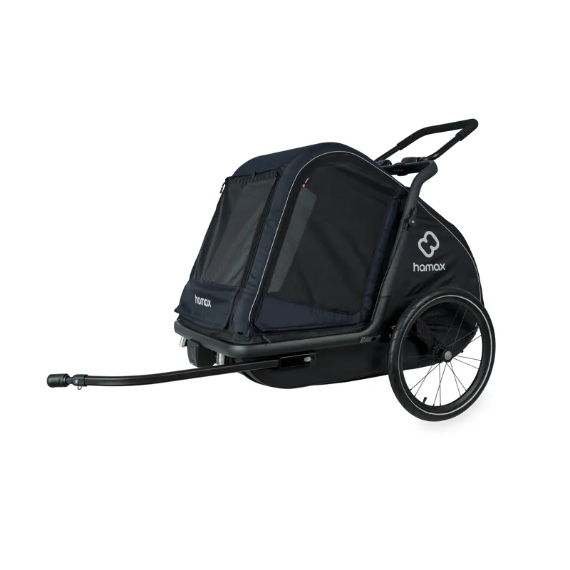 Hamax Pluto Dog Trailer For Large Sized Dogs - Navy