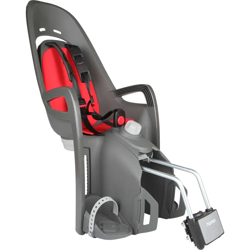 Hamax Zenith Relax Frame Mounted Rear Child Seat - Grey/Red