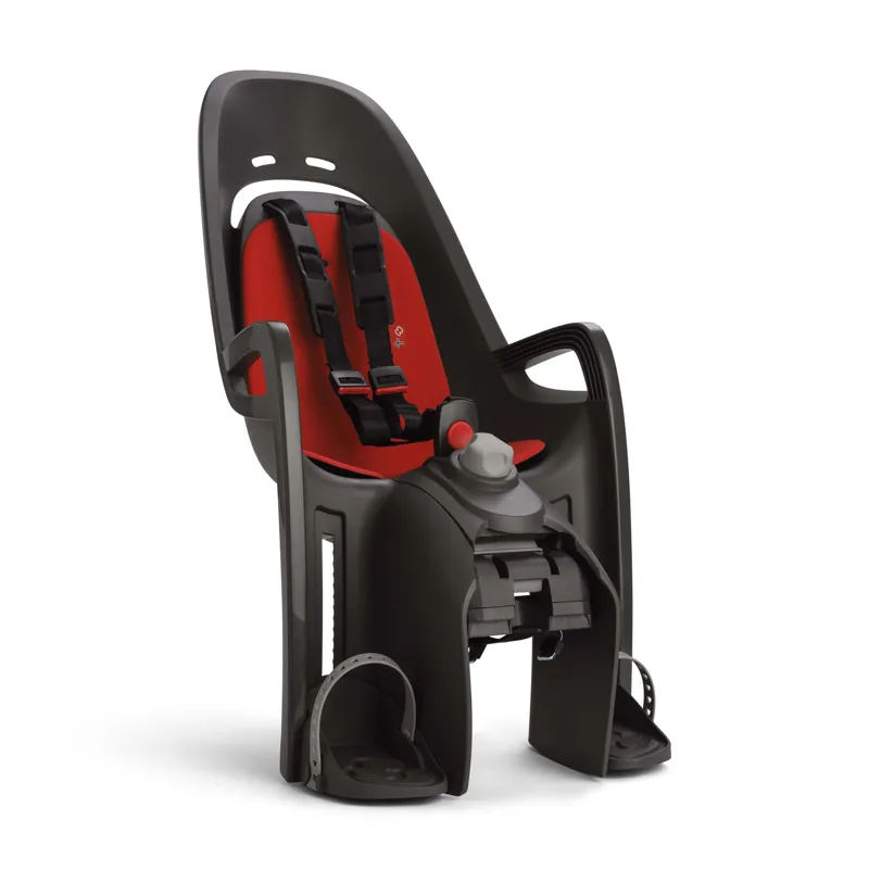 Hamax Zenith Relax Rack Mounted Child Seat W/ Carrier Adapter - Grey/Red