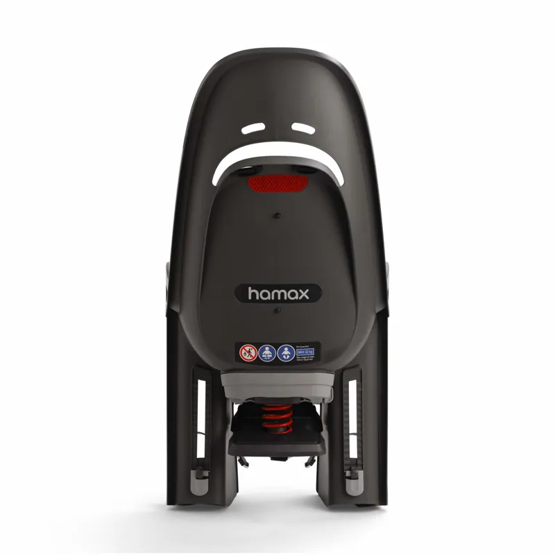 Hamax Zenith Relax Rack Mounted Child Seat W/ Carrier Adapter - Grey/Black-2