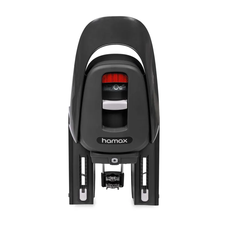 Hamax Caress Frame Mounted Child Seat W/ Lockable Bracket - Grey/Red-2