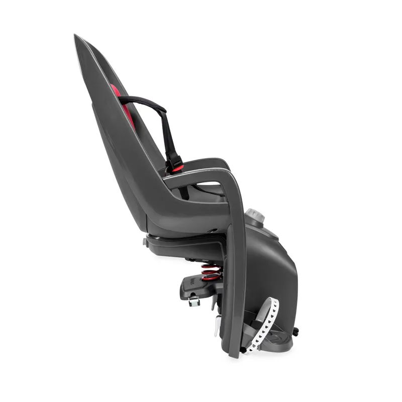 Hamax Caress Rack Mounted Child Seat W/ Carrier Adapter - Grey/Red-1