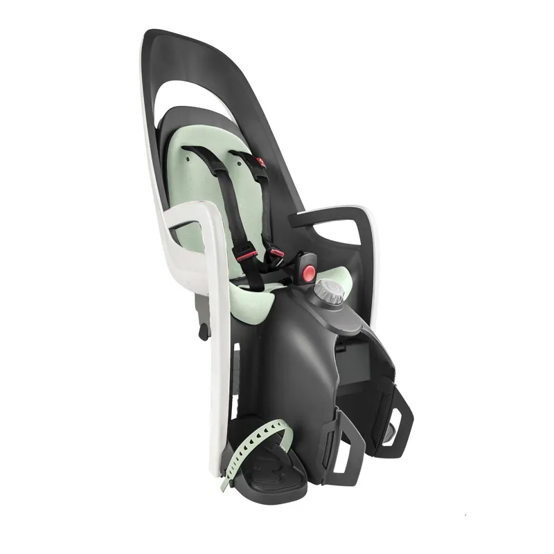 Hamax Caress Pannier Rack Mounted Child Seat - White/Mint