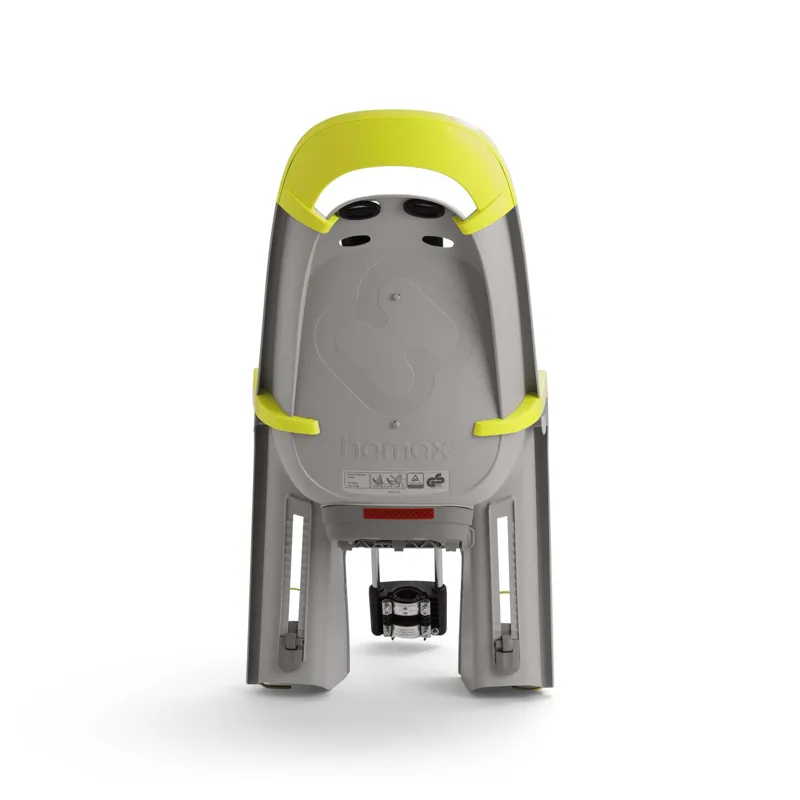 Hamax Amaze Frame Mounted Child Seat W/ Lockable Bracket - Grey/Lime-2