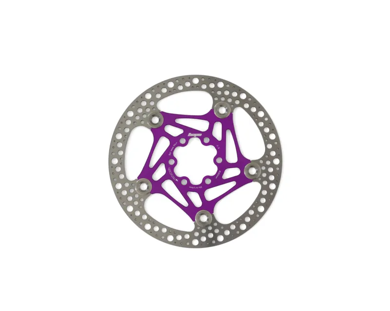 Hope Road 6 Bolt Floating Disc Brake Rotor - 140mm - Purple
