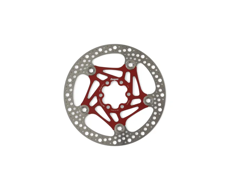 Hope Road 6 Bolt Floating Disc Brake Rotor - 140mm - Red