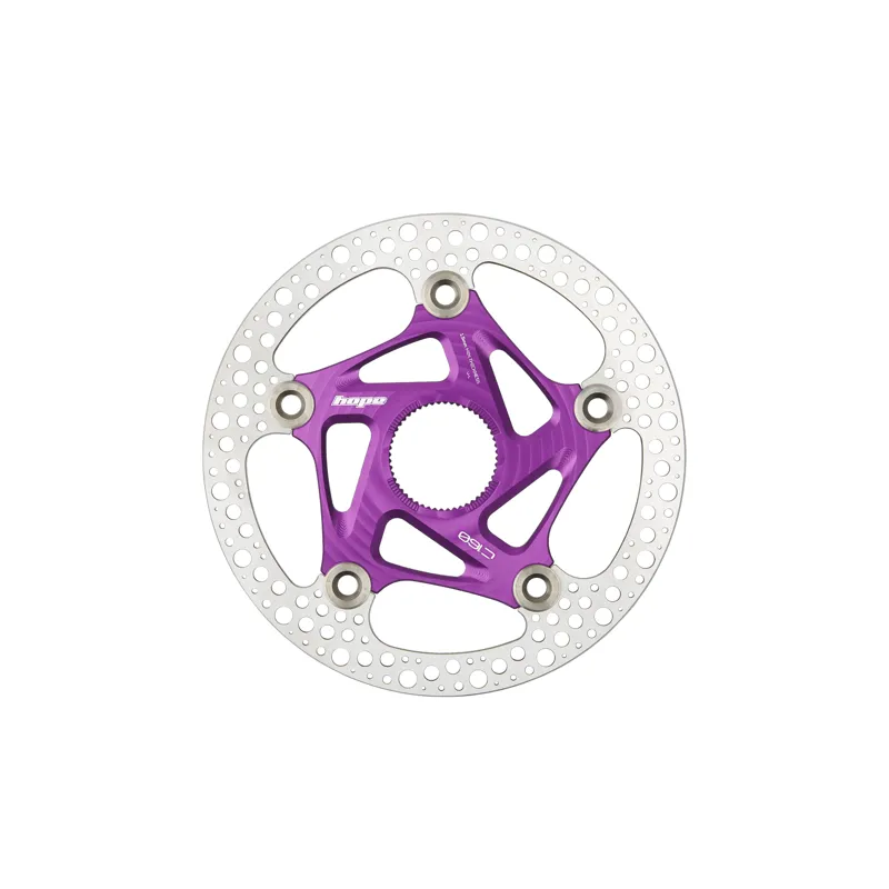 Hope RX Centrelock Road Floating Disc Brake Rotor - Purple