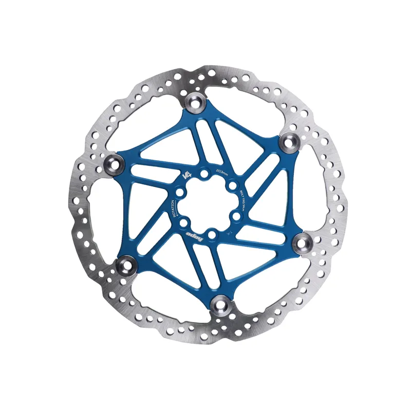 Hope V4 Vented 6 Bolt Floating Disc Brake Rotor - 203mm - Blue