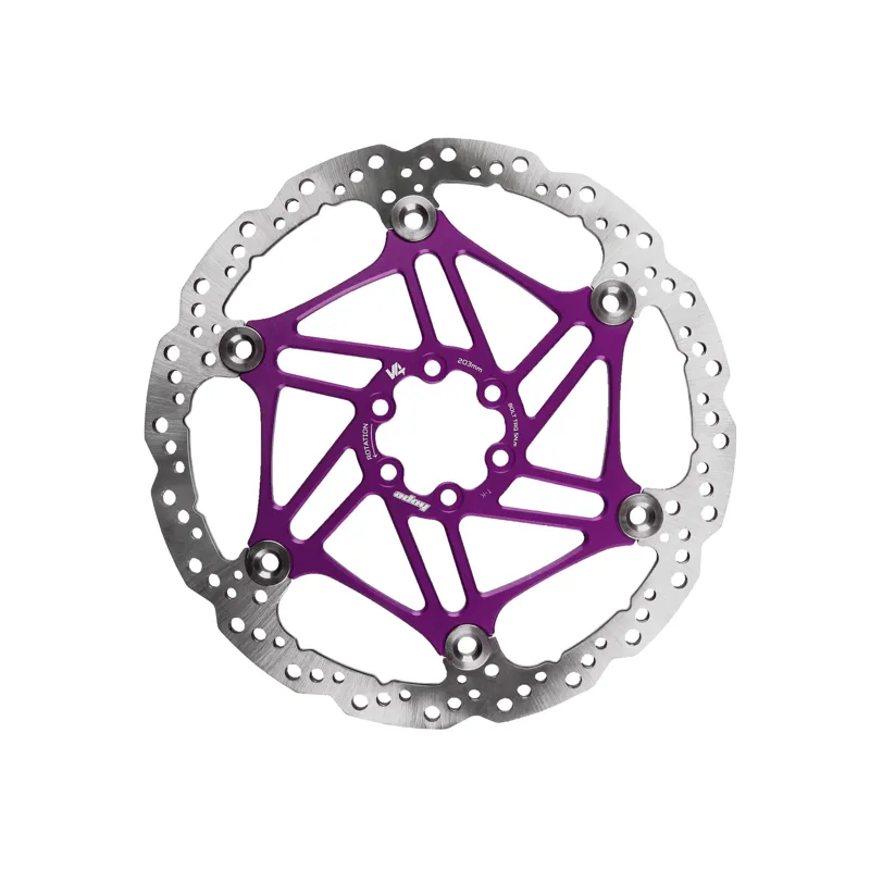 Hope V4 Vented 6 Bolt Floating Disc Brake Rotor - 203mm - Purple