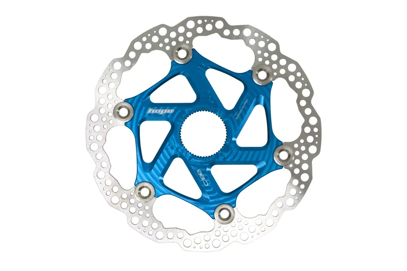 Hope MTB Centre Lock Floating Disc Brake Rotor- 180mm - Blue