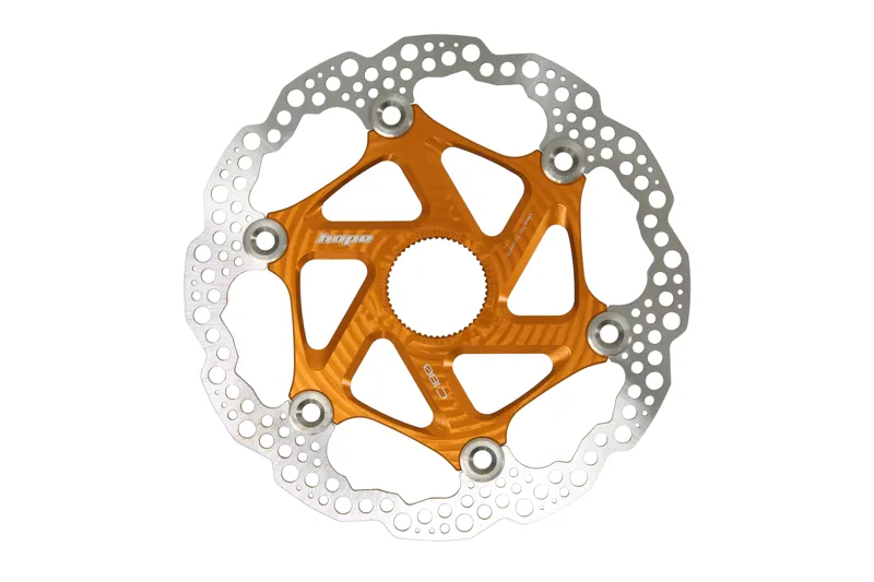 Hope MTB Centre Lock Floating Disc Brake Rotor - 200mm - Orange