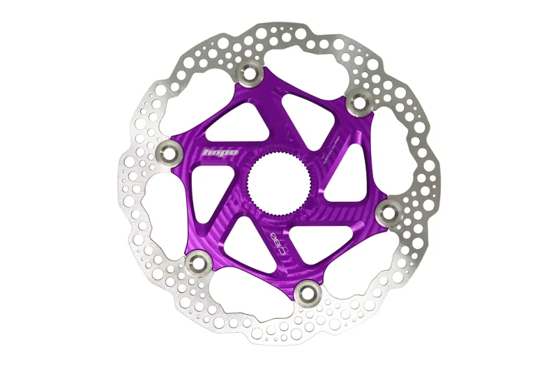 Hope MTB Centre Lock Floating Disc Brake Rotor - 220mm - Purple