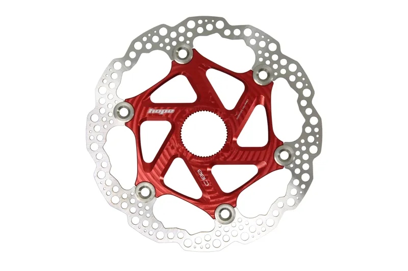 Hope MTB Centre Lock Floating Disc Brake Rotor - 200mm - Red