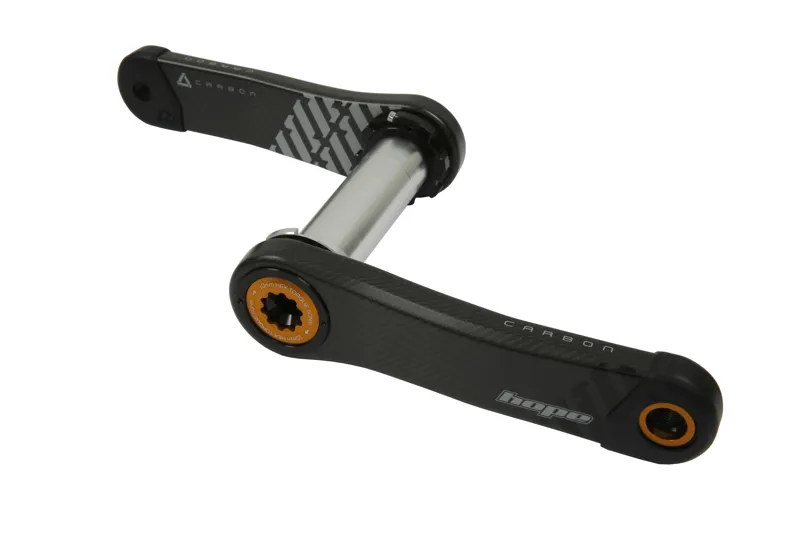 Hope Standard 73mm Wide Carbon MTB Crankset - Black/Orange
