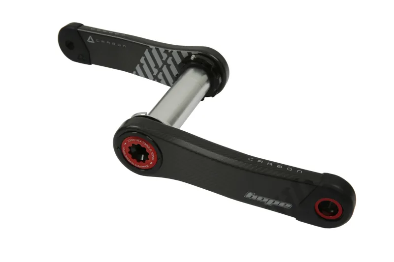 Hope Standard 73mm Wide Carbon MTB Crankset - Black/Red