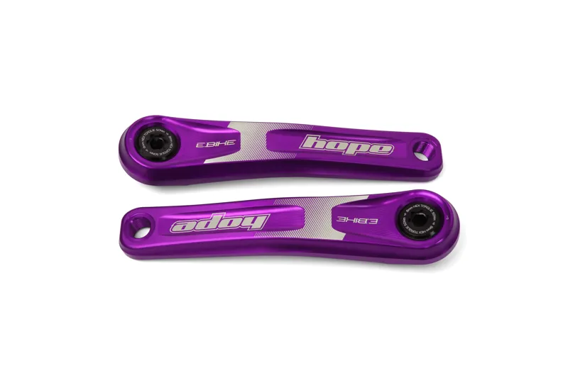 Hope E-Bike Standard Offset Crankset - Bosch/Yamaha - Purple