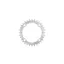 Hope R22 104 BCD 12 Speed MTB Chainring - Silver