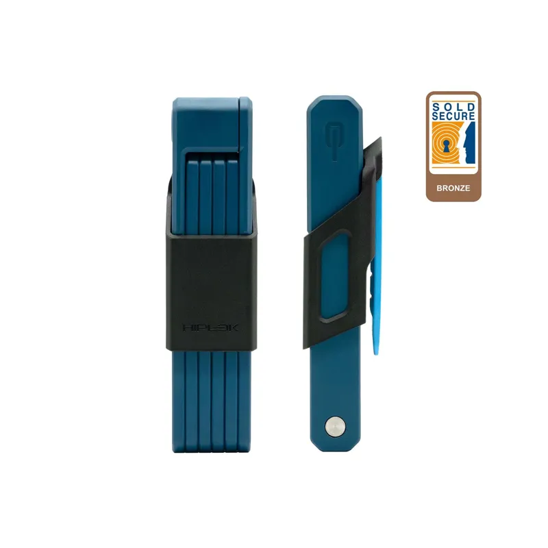 Hiplok Switch Folding Lock - Bronze Sold Secure - Blue