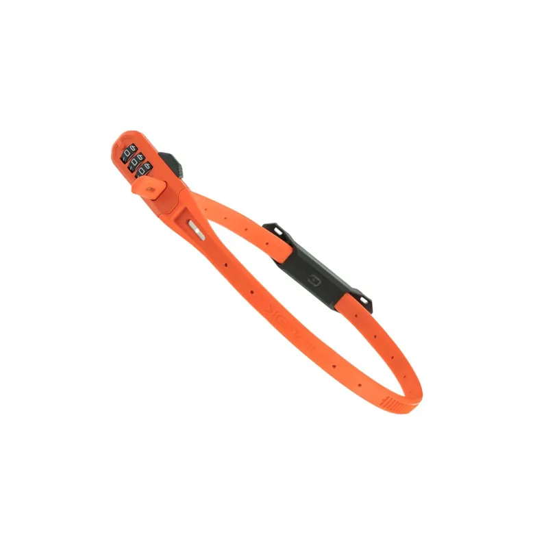 Hiplok ZLOK Combo Combination Lock with Bracket - Orange