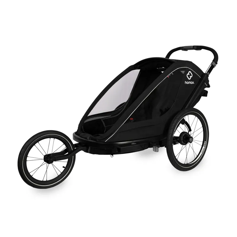 Hamax Breeze 2 Seat Child Bicycle Trailer - Black-1