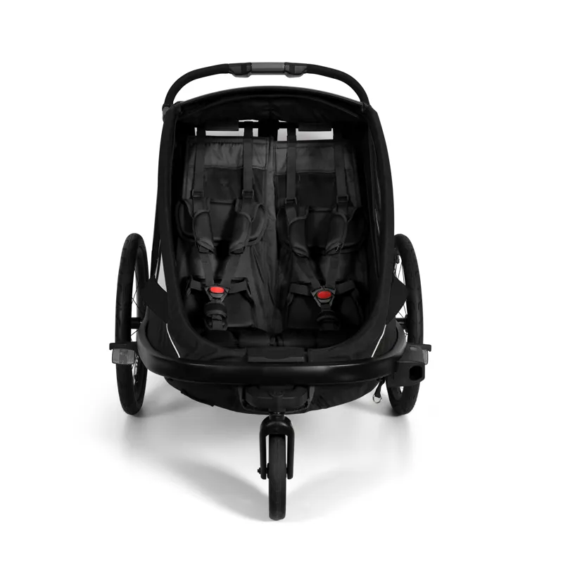 Hamax Breeze 2 Seat Child Bicycle Trailer - Black-3