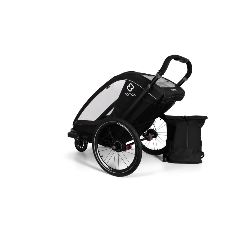 Hamax Breeze 2 Seat Child Bicycle Trailer - Black-4