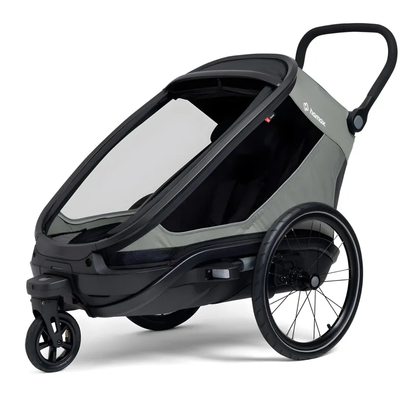 Hamax Outback Next Single Child Bicycle Trailer - Green-1