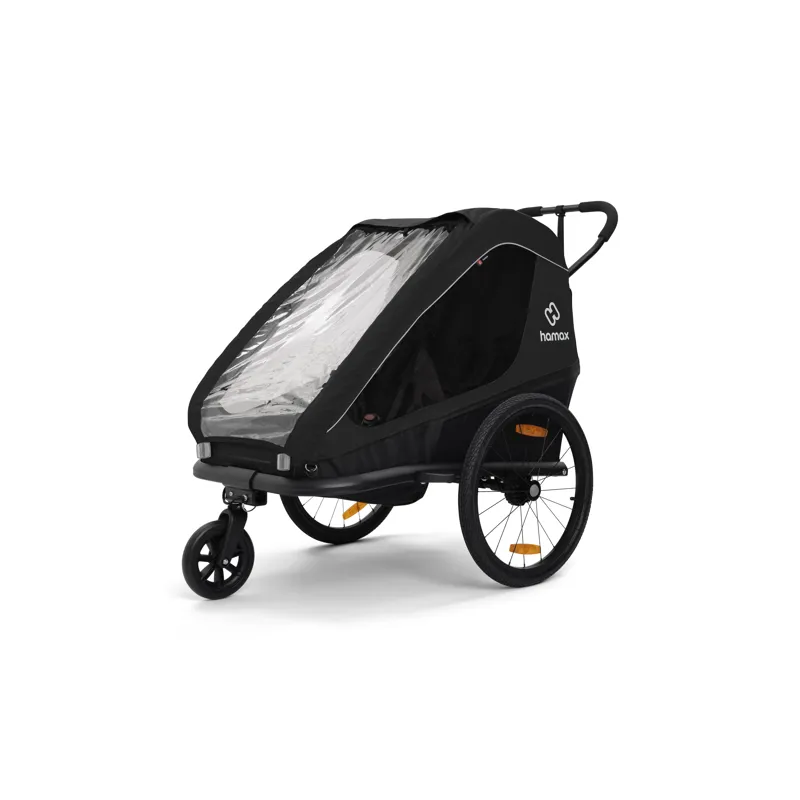 Hamax Traveller 2 Seat Bicycle Trailer - Black-1