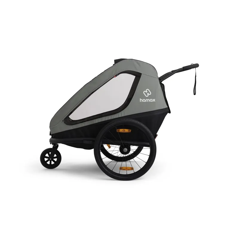 Hamax Traveller 2 Seat Bicycle Trailer - Green-1