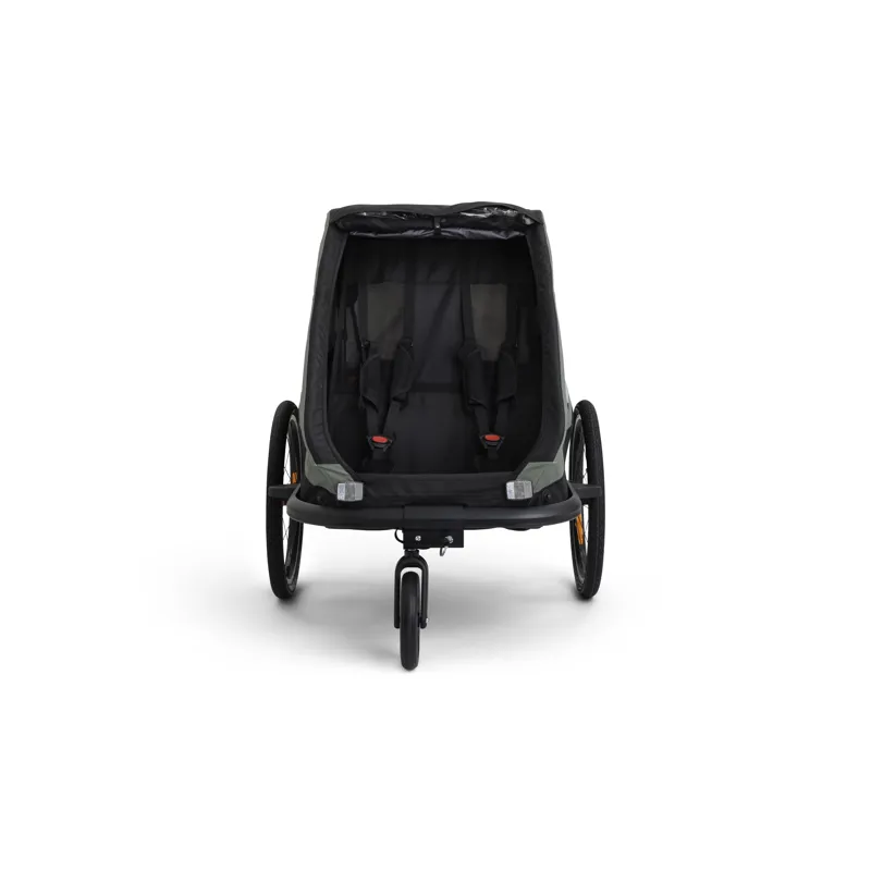 Hamax Traveller 2 Seat Bicycle Trailer - Green-3