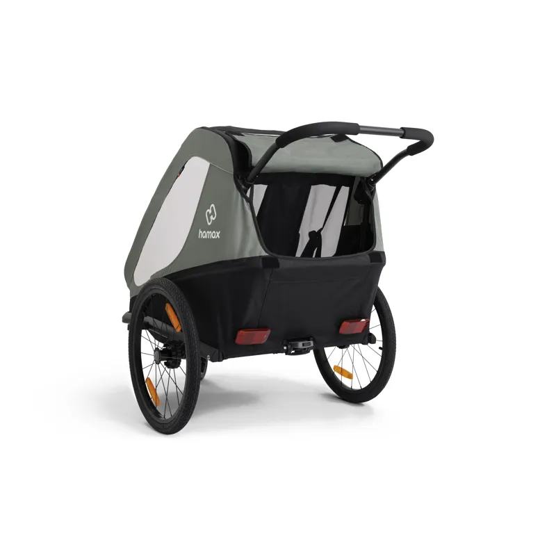 Hamax Traveller 2 Seat Bicycle Trailer - Green-5