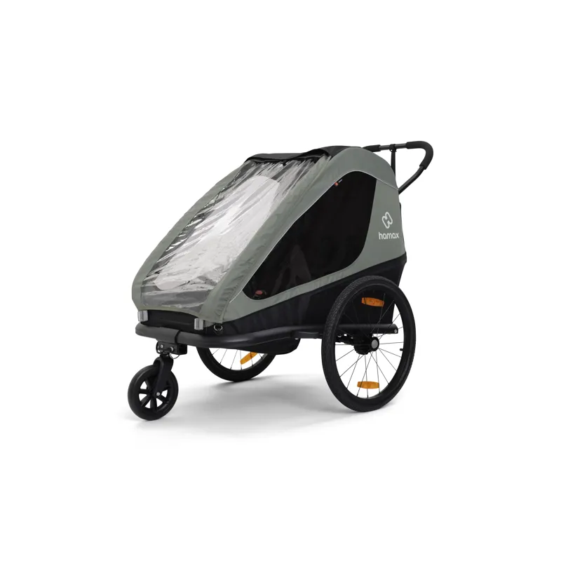 Hamax Traveller 2 Seat Bicycle Trailer - Green-2