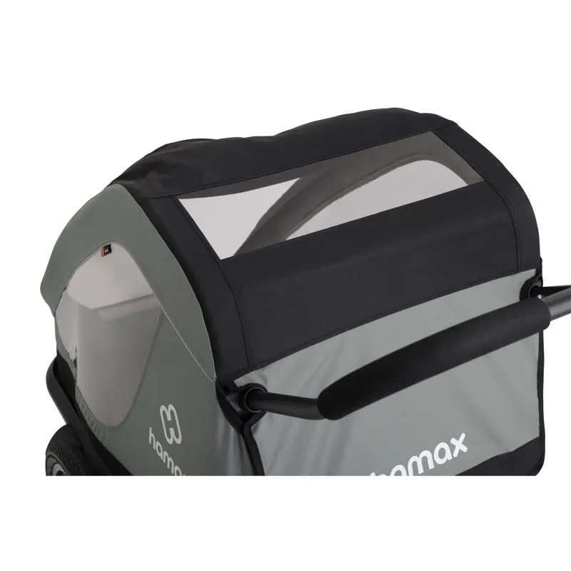 Hamax Traveller 2 Seat Bicycle Trailer - Green-6