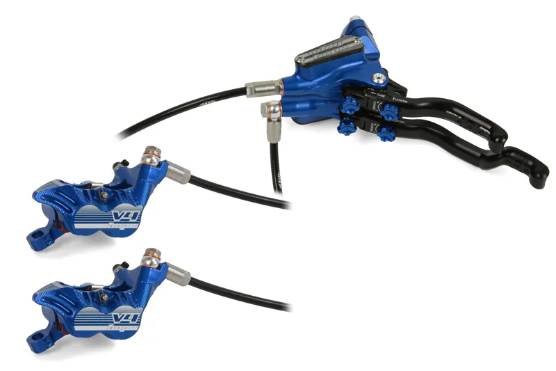 Hope Tech 3 V4 DUO MTB Disc Brakes- No Rotor - Blue