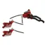 Hope Tech 3 V4 DUO MTB Disc Brakes- No Rotor - Red