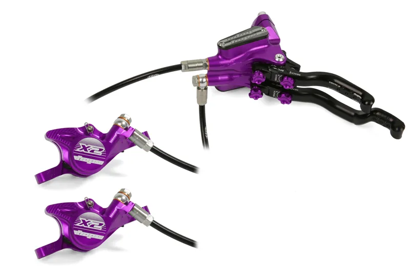 Hope Tech 3 X2 DUO MTB Disc Brakes - No Rotor - Purple