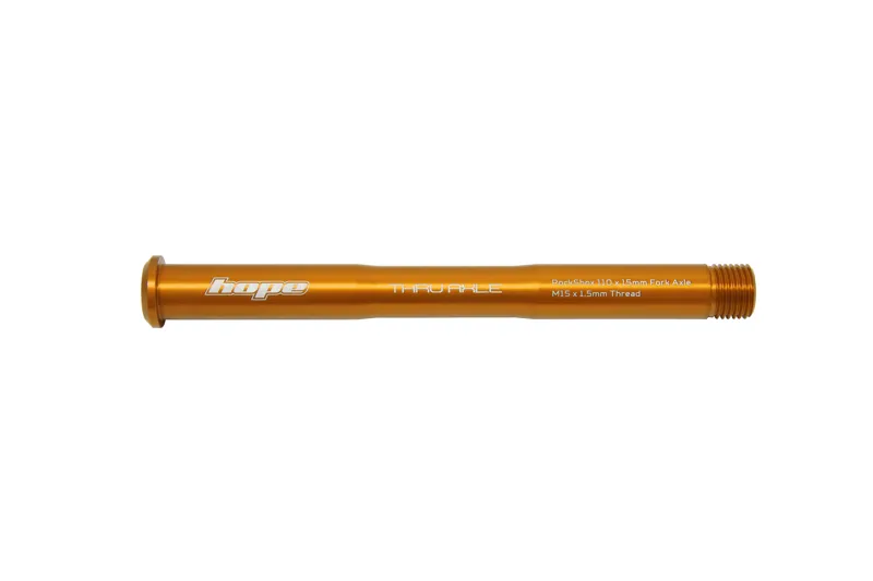 Hope Rockshox Pike/Lyric/Zeb 110 x 15mm Front Thru Axle - Orange