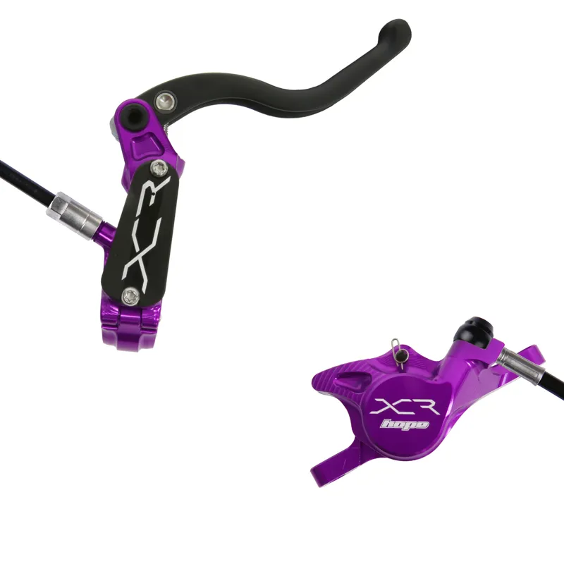 Hope XCR Pro XS Post Mount MTB Disc Brakes - No Rotor - Purple