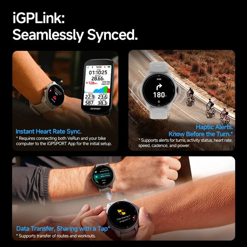 iGPSport VeRun GPS Smart Sports Watch - Black-5