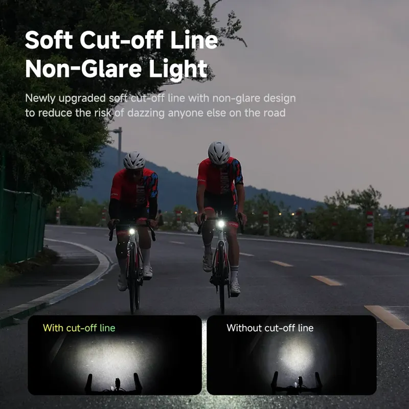 iGPSport VS500 Smart Front Bike Light - Silver-4