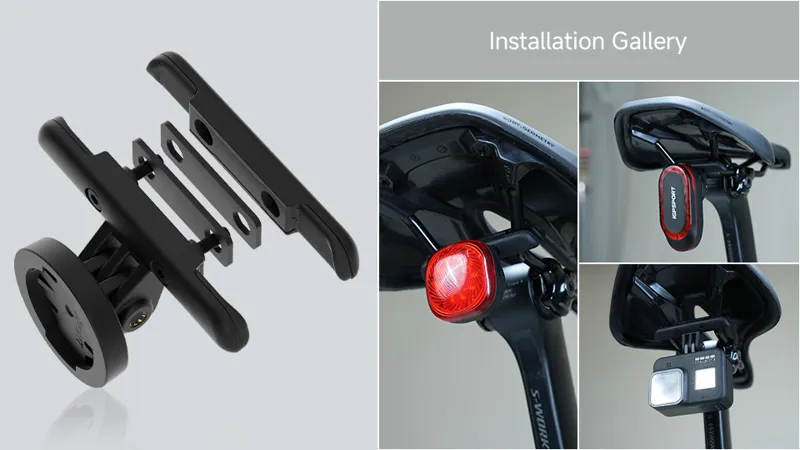 iGPSport M30S Saddle Rail Mount For Tail Lights - Black-5