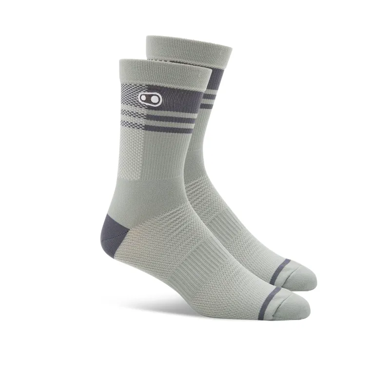 Crank Brothers Icon MTB Socks - Green/Grey