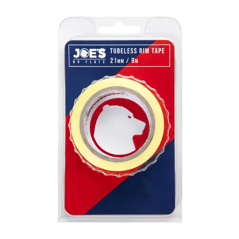 Joe's No Flats Tubeless Yellow Rim Tape - 9m x 21mm