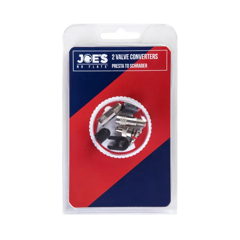 Joe's No Flats Valve Converters Presta To Schrader - Pair