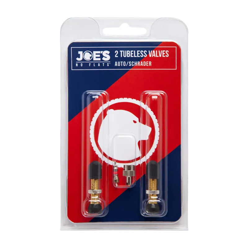 Joe's No Flats Tubeless Schrader Valves - Pair